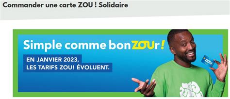 Carte Solidarité Zou