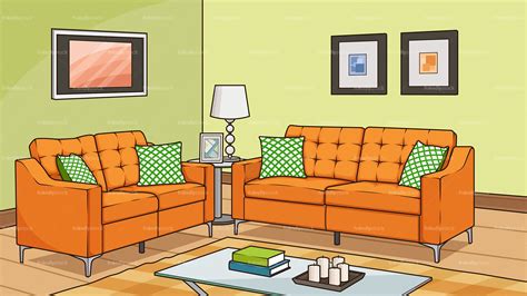 Cartoon Living Room Clipart