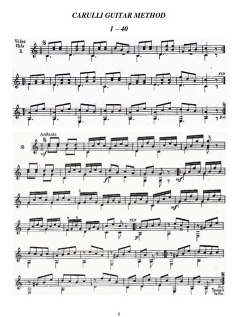 Carulli Guitar Method