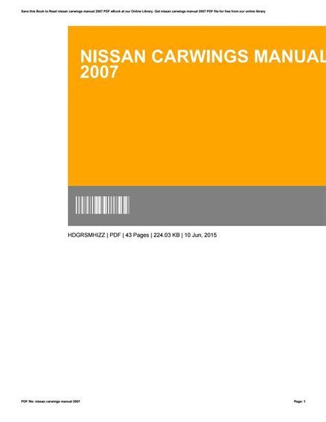 Read Online Carwings Nissan User Guide 