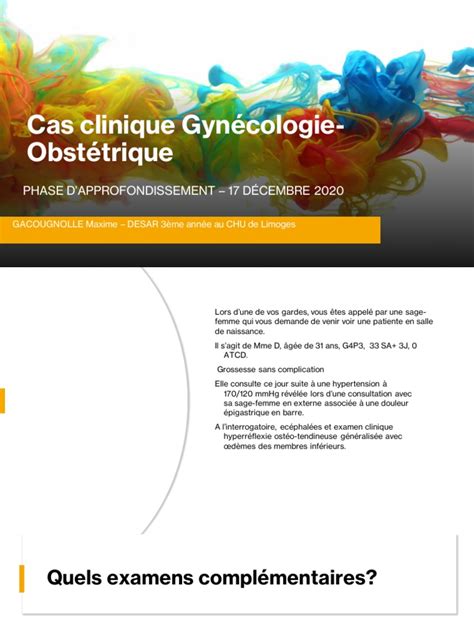 cas clinique gynecologie obstetrique pdf