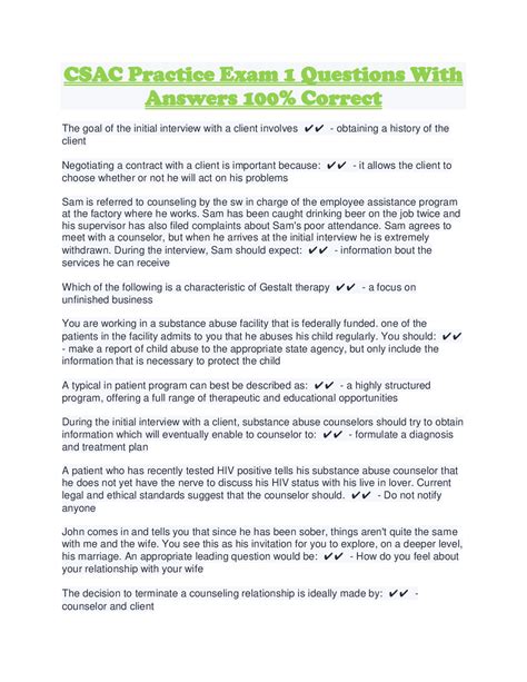 Casac Exam Practice Test