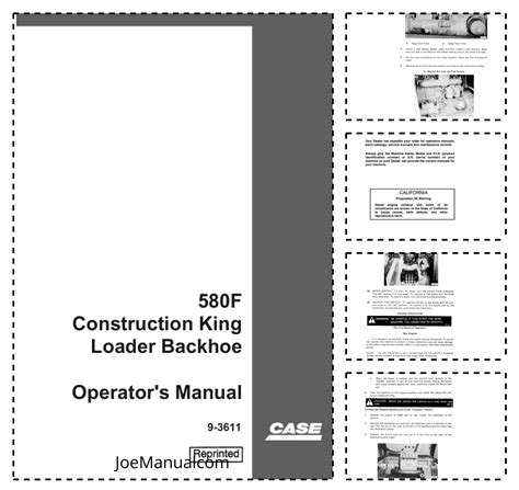 Case 580f Manual