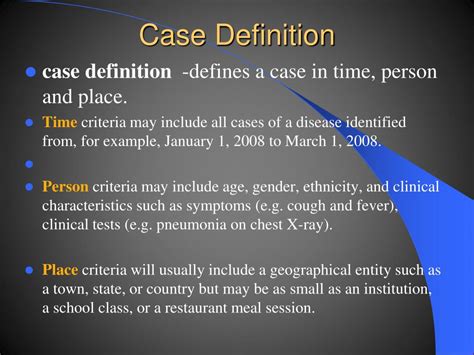 case definition