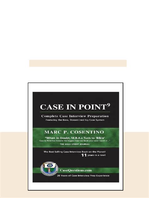 Case In Point 9 Complete Case Interview Preparatio
