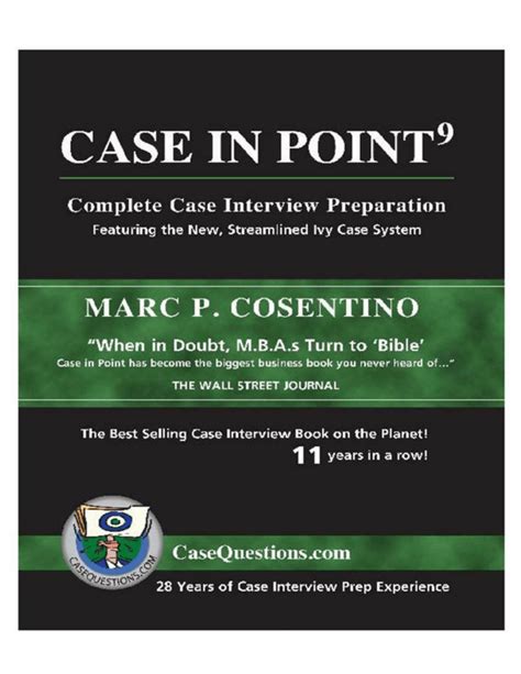 Case In Point 9th Edition Complete Case Interview Preparation