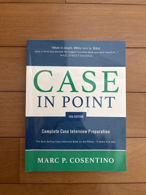 Case In Point Complete Interview Preparation Marc Cosentino