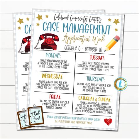 Case Management Week Activities