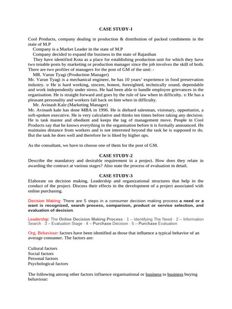 case studies 1