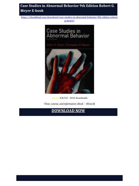 Case Studies In Abnormal Behavior