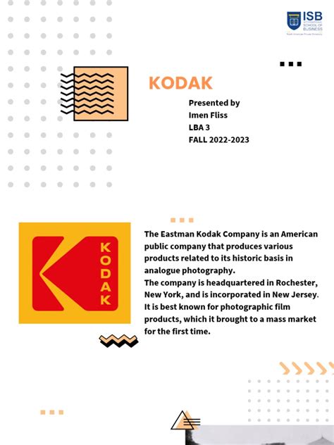 Case Study A Kodak