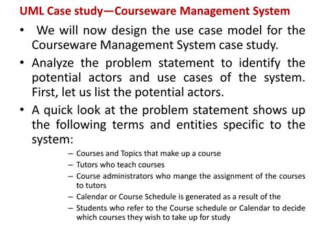Case Study Courseware Management System