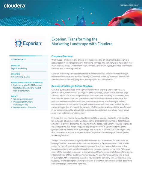Case Study Experian