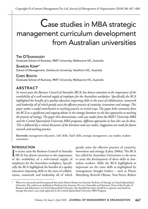 Case Study For Mba With Solution
