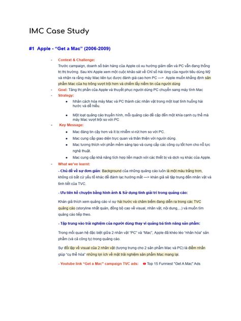 Case Study Imc