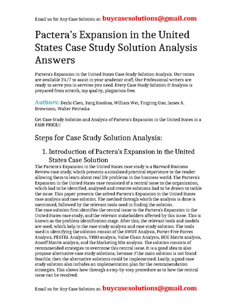 Case Study Pactera