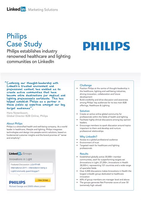 Case Study Philips Innovation And Change Management In