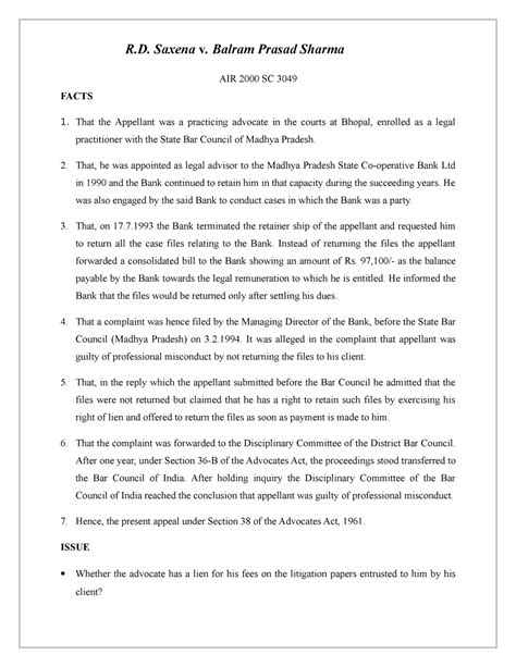 Case Study Ravinder Saxena Reference Date 19 Ravinder