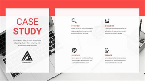 case study templates for google slides with company logo SlideKit