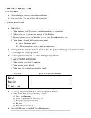 case three burning star forensics rice answers