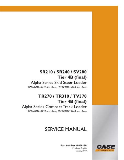 Case Tr270 Service Manual