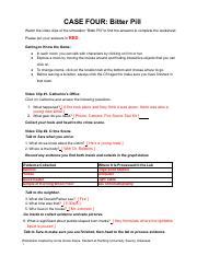 Read Online Case 4 The Bitter Pill Answer Key 