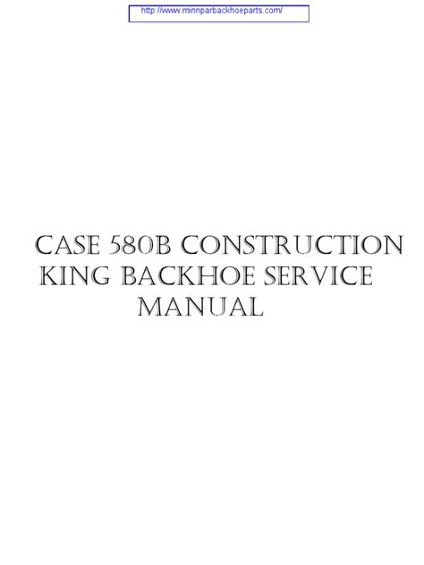 Download Case 580B Manual Pdf 