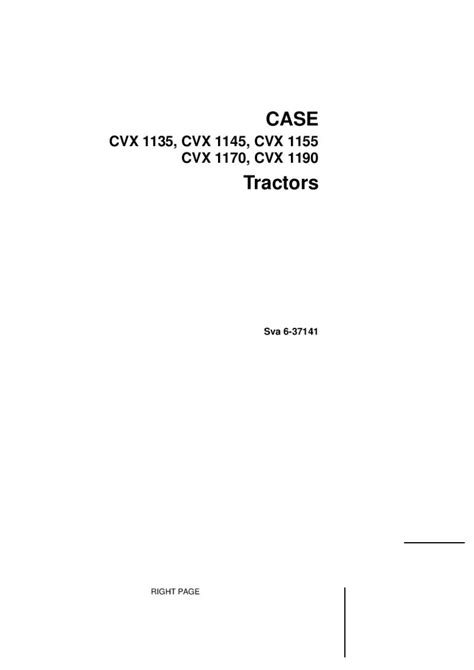 Download Case Cvx 1170 Service Manual File Type Pdf 