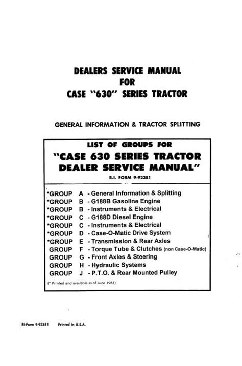 Download Case G188D Diesel Engine Manual 