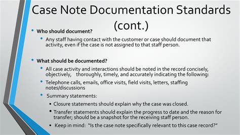 Download Case Management Documentation Standards 