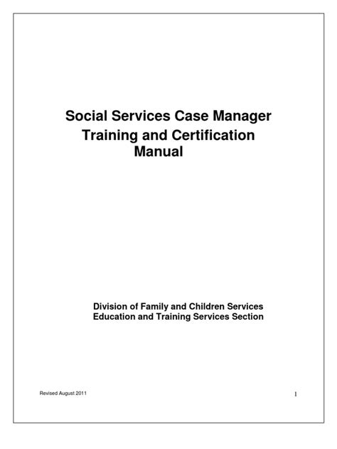 Read Case Manager Training Manual 