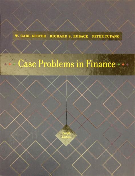 Read Case Problems In Finance 