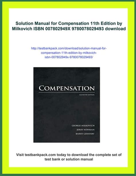 cases in compensation 11th edition milkovich