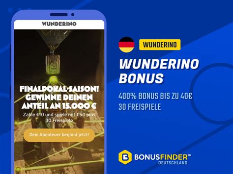 casino bonus wunderino deutschen Casino Test 2023