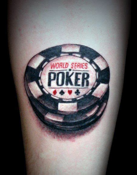 casino chips tattoo