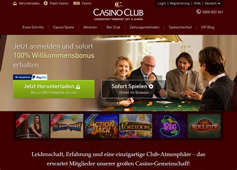 casino club.com permanenzen Deutsche Online Casino