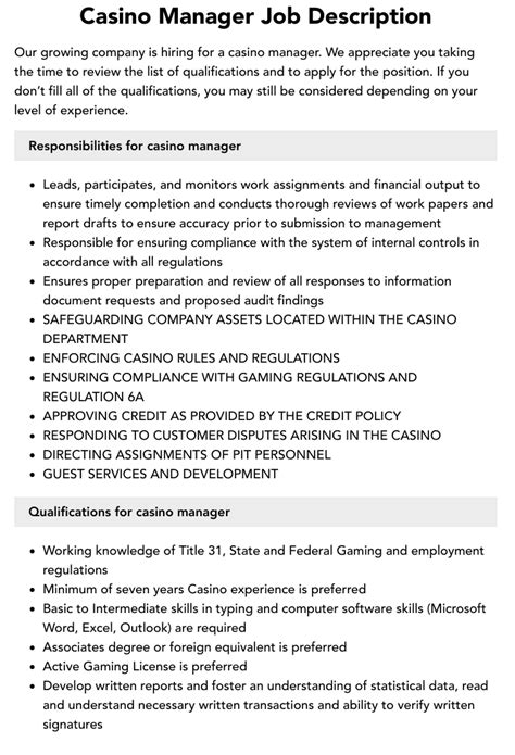 casino count room job description pjxr