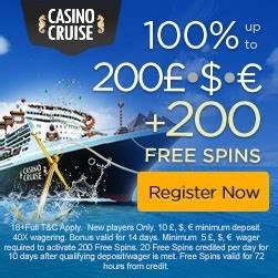 casino cruise free bonus code