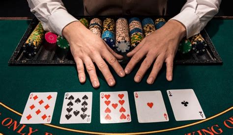 casino dealer clearing hands
