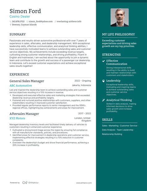 casino dealer cv jspb