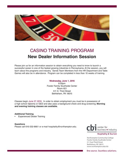 casino dealer free training dbdp
