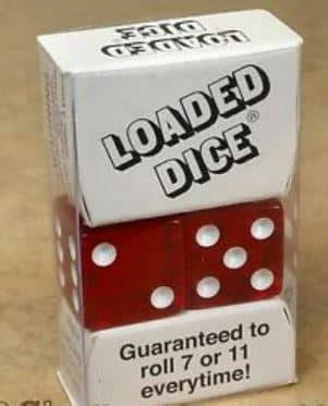 casino dice loaded