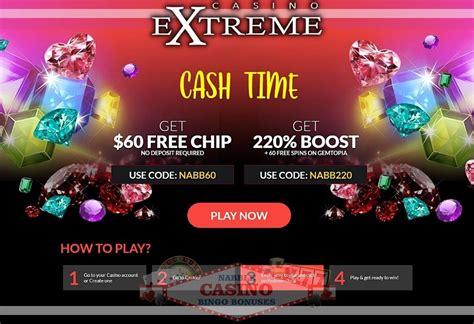 casino extreme bonus code vvts canada