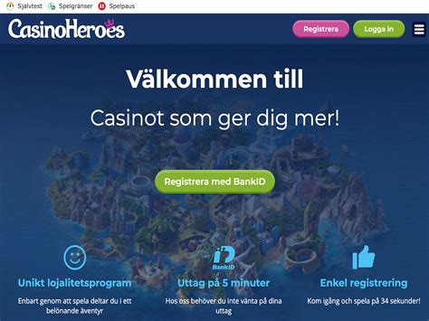 casino heroes uttag tid bycg