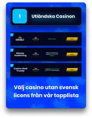 casino med trustly utan svensk licens