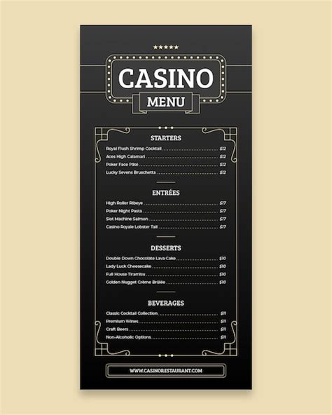 casino palace menu