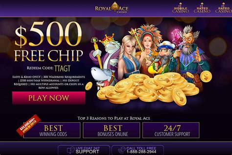 casino royal ace 500 $ codes bonus sans dépôt 2021