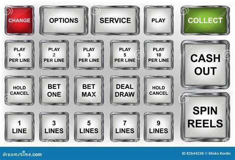 casino slot machine button panel