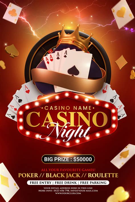 casino theme poster!