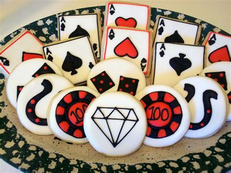 casino themed sugar cookies